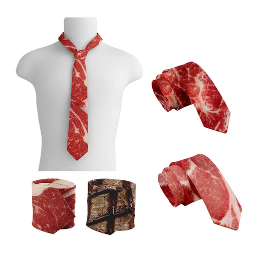 עניבה משעשעת בעיצוב בשר